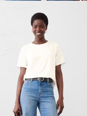 Classic Crew-Neck T-Shirt (Color: Snow Day) - NWT